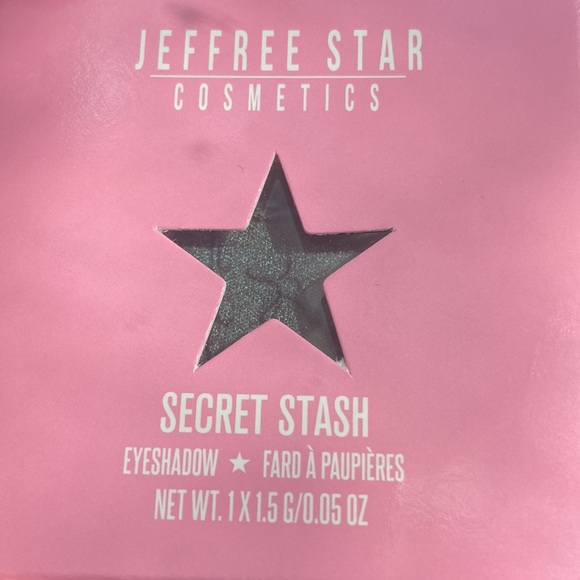 NEW! JEFFREE STAR Pressed Pigment Eye Shadow Single SECRET STASH Metallic Teal - Picture 3 of 6